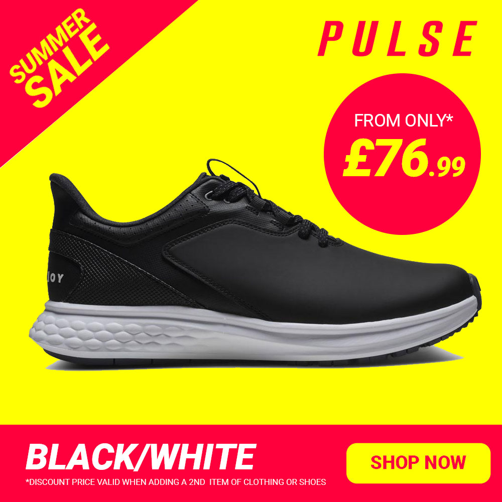 FootJoy Pulse Golf Shoes Black Black White