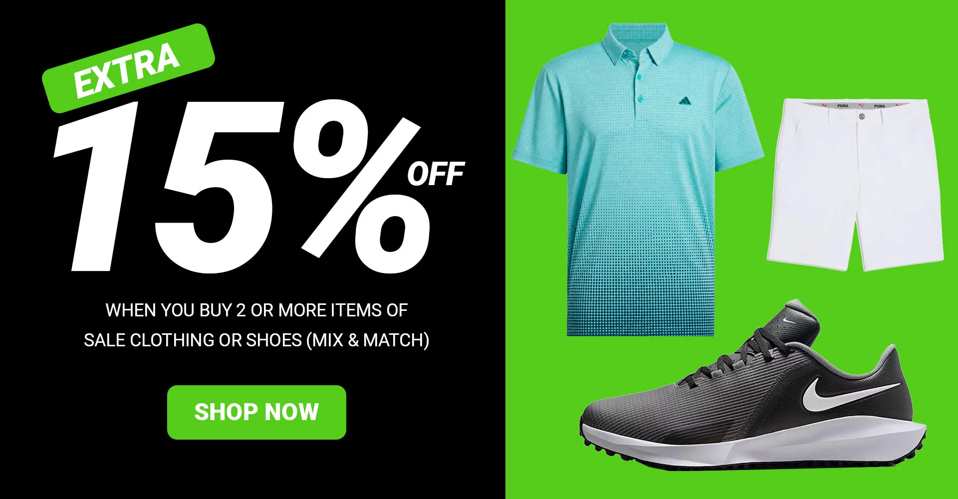 Extra 15% Off Sale Clothing & Shoes