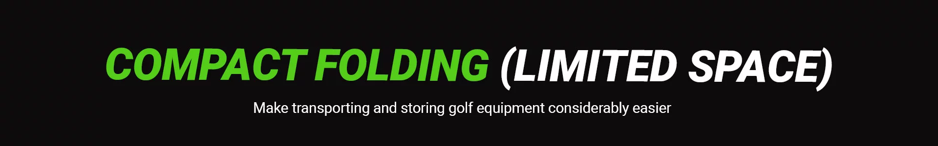 Compact Folding Trolley Banner