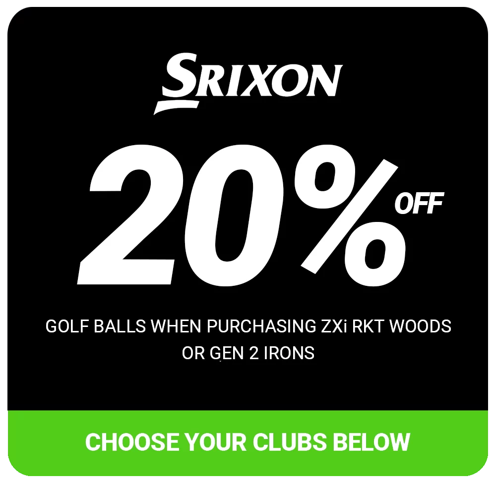 20% Off Srixon Balls with ZXi RKT or Gen 2