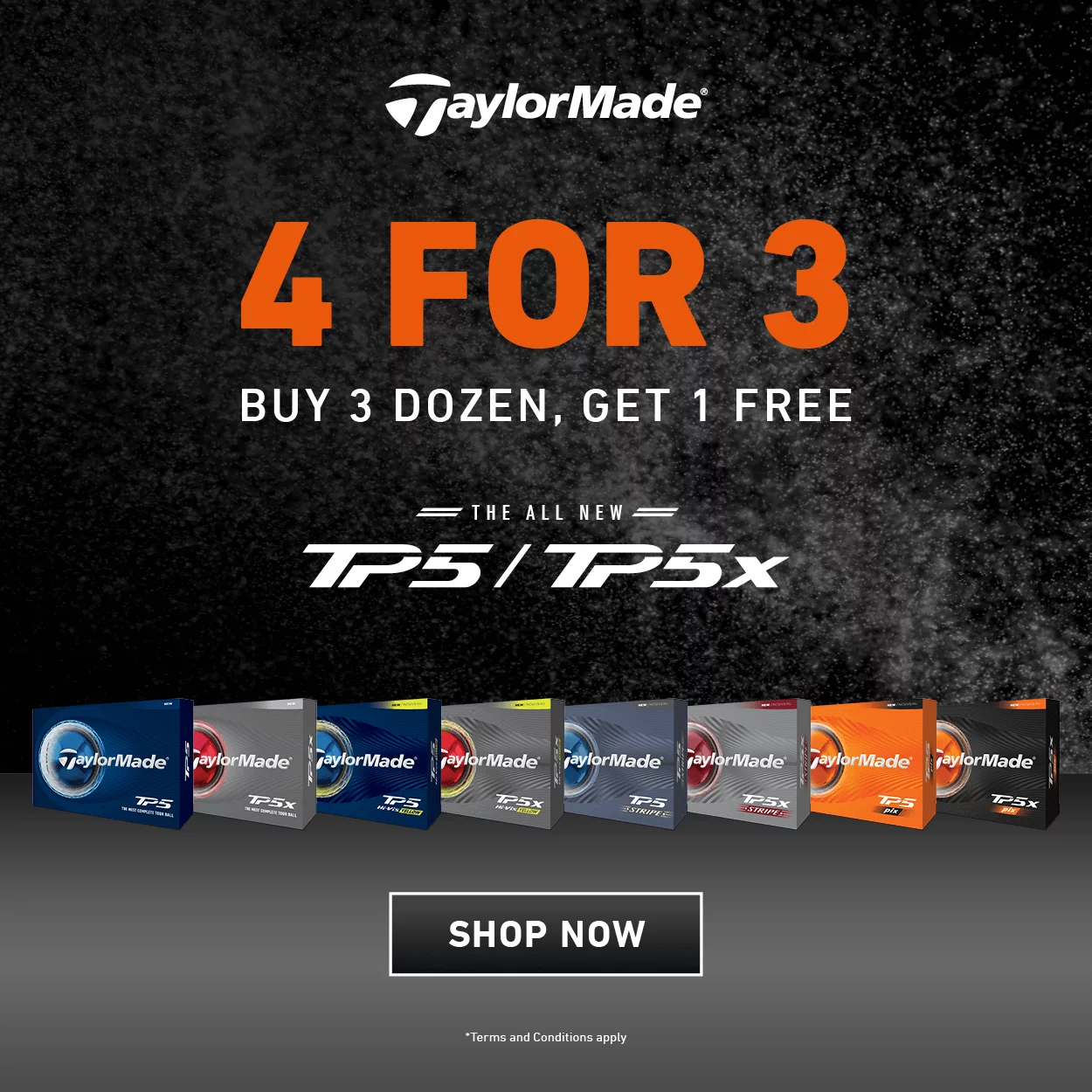 4 For 3 On all TP5 Balls