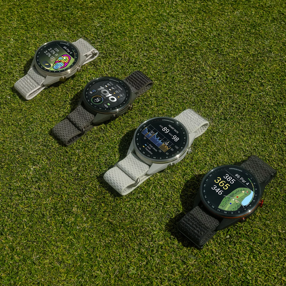 Garmin Approach S72 AMOLED display and golf mapping