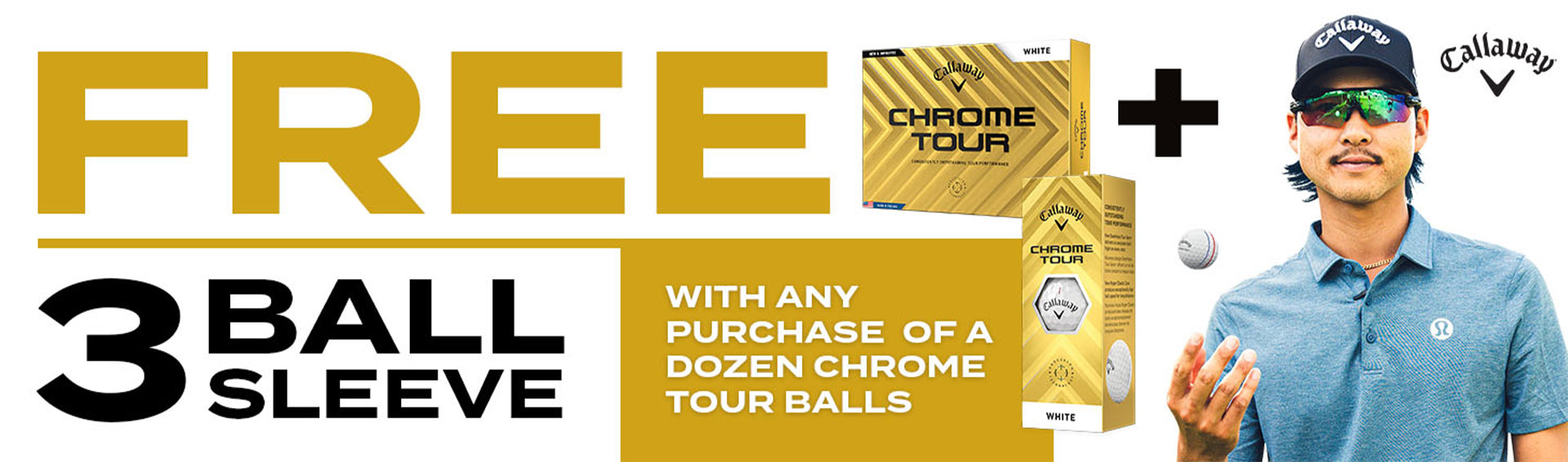 Callaway Chrome Soft Free Ball Sleeve Banner