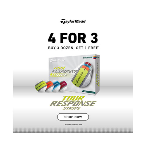 TaylorMade Tour Response Stripe - 4 For 3