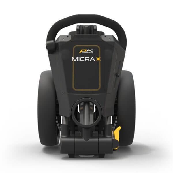 PowaKaddy MICRA Golf Push Trolley - Yellow - main image