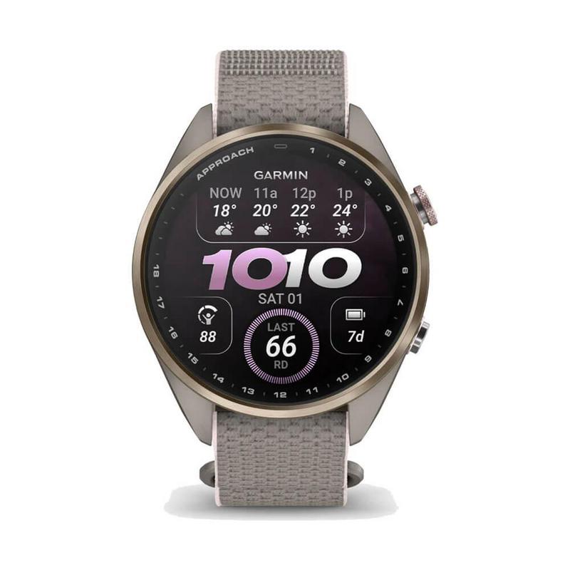 Garmin Approach S72 GPS Golf Smart Watch (43mm) - Soft Gold/Blush Pink - main image