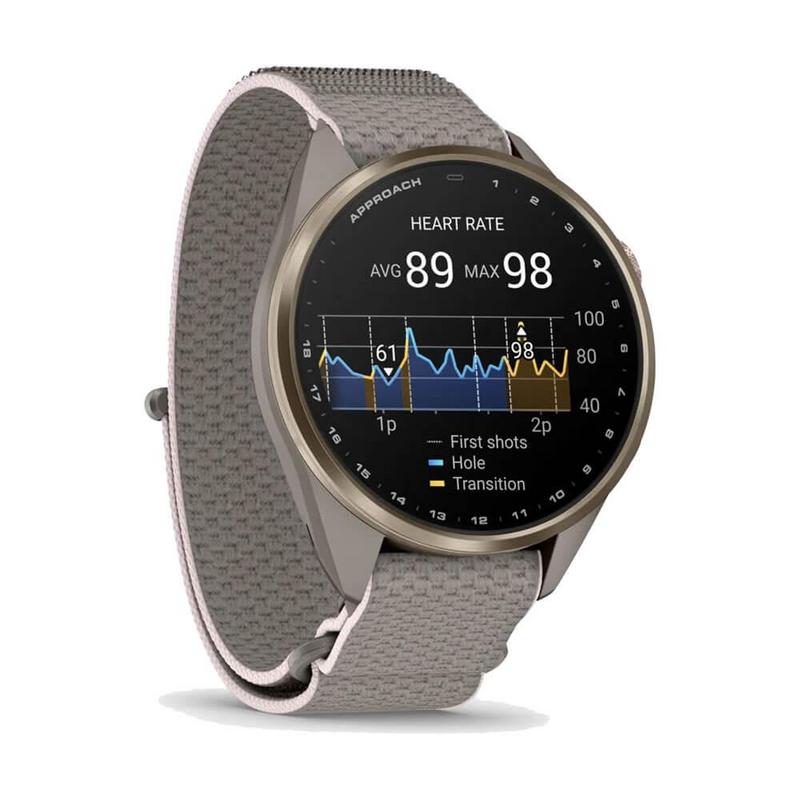 Garmin Approach S72 GPS Golf Smart Watch (43mm) - Soft Gold/Blush Pink - main image