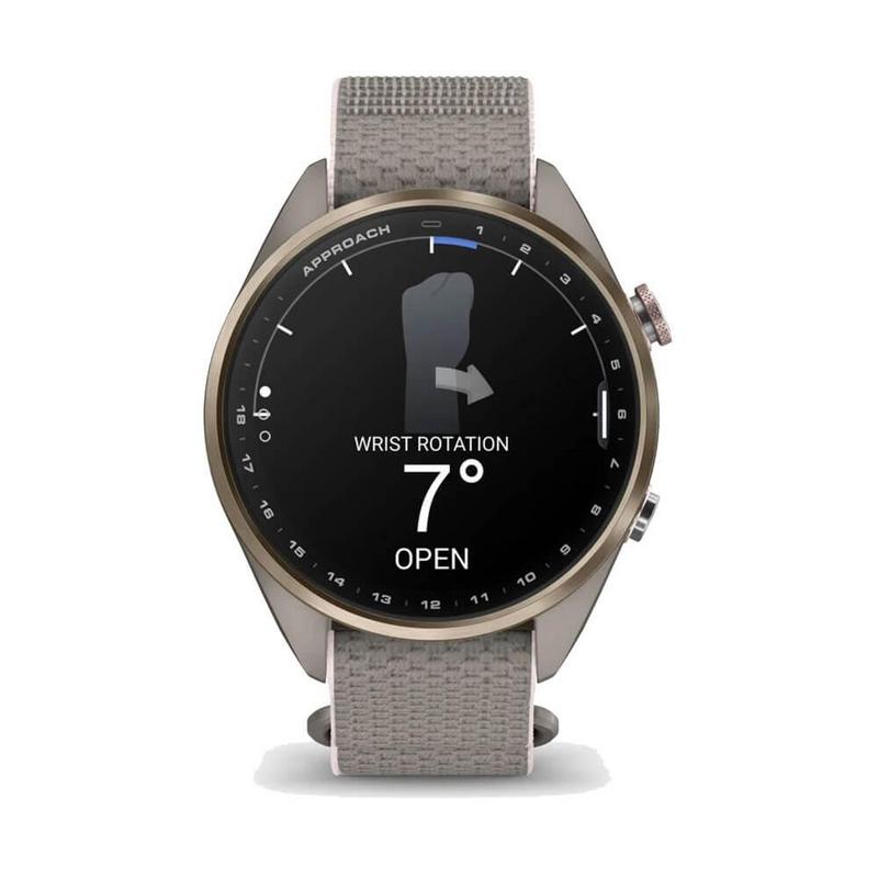 Garmin Approach S72 GPS Golf Smart Watch (43mm) - Soft Gold/Blush Pink - main image