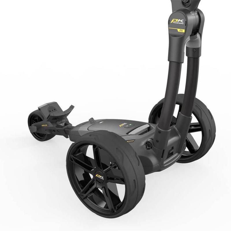 PowaKaddy FX3 Black Electric Golf Trolley 2024 - Extended Lithium - main image