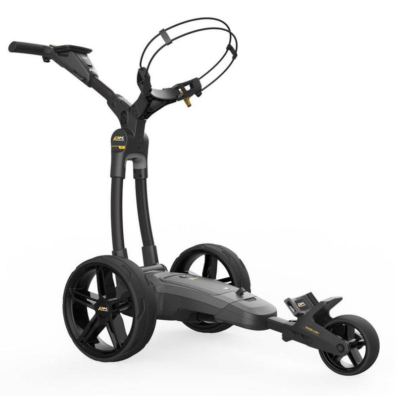 PowaKaddy FX5 Black Electric Golf Trolley 2024 - Extended Lithium - main image