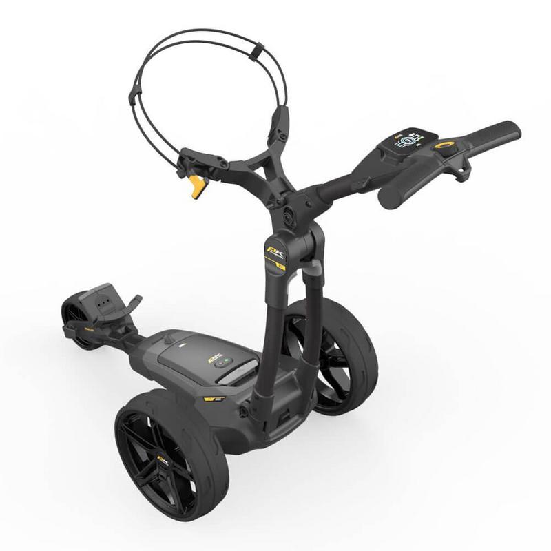 PowaKaddy FX5 Black Electric Golf Trolley 2024 - Extended Lithium - main image