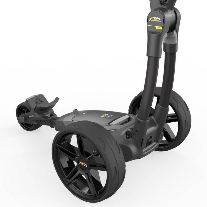 PowaKaddy FX5 Black Electric Golf Trolley 2024 - Extended Lithium - main image