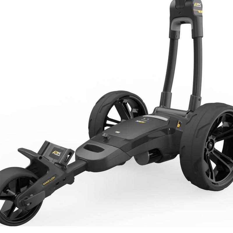 PowaKaddy CT6 Black Electric Golf Trolley 2024 - Extended Lithium - main image