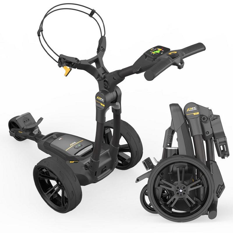 PowaKaddy CT6 GPS Black Electric Golf Trolley 2024 - Extended Lithium - main image