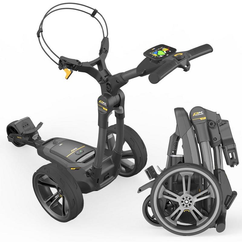 PowaKaddy CT8 GPS EBS Gun Metal Electric Golf Trolley 2024 - Extended Lithium - main image