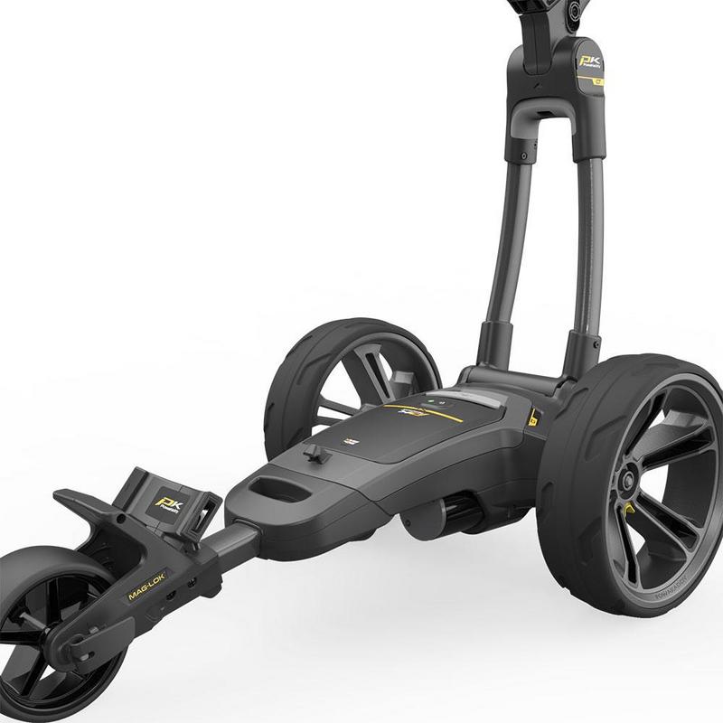 PowaKaddy CT8 GPS EBS Gun Metal Electric Golf Trolley 2024 - Extended Lithium - main image