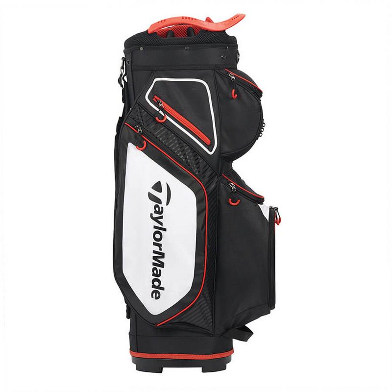 TaylorMade 8.0 Golf Cart Bag - Black/White/Red - main image