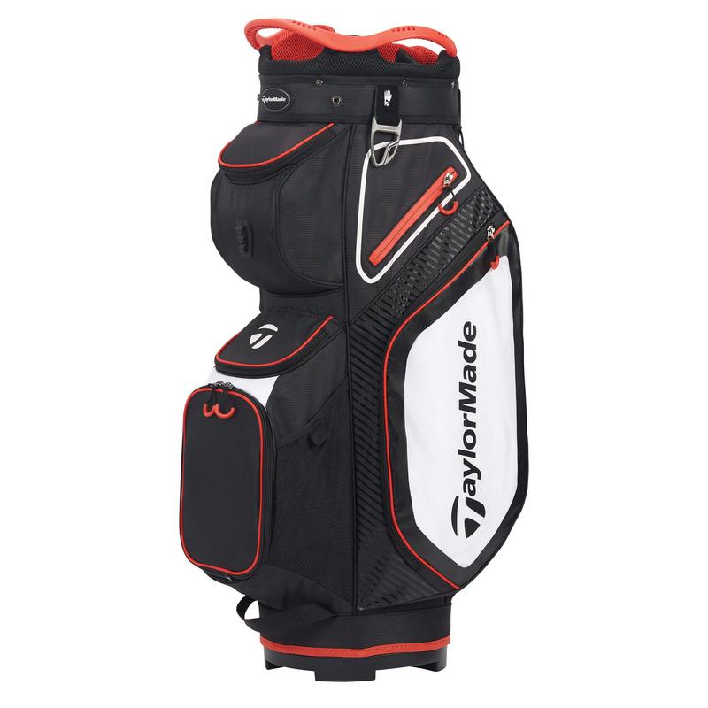 TaylorMade 8.0 Golf Cart Bag - Black/White/Red - main image