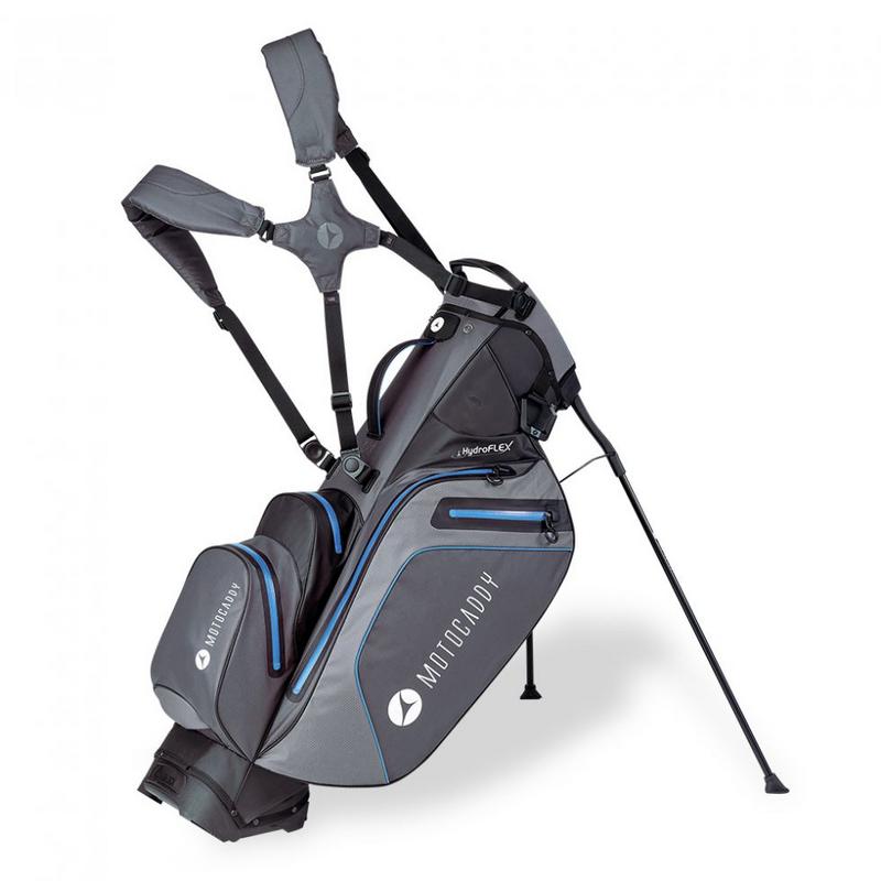 Motocaddy HydroFLEX Golf Trolley/Stand Bag 2023 - Charcoal/Blue - main image