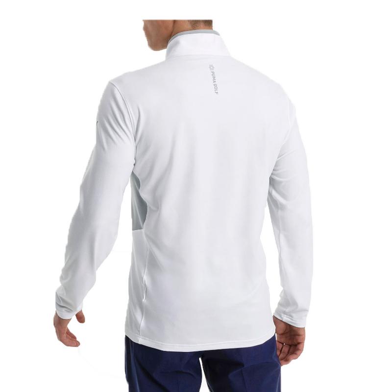 Puma Rotation 1/4 Zip Golf Sweater - White - main image