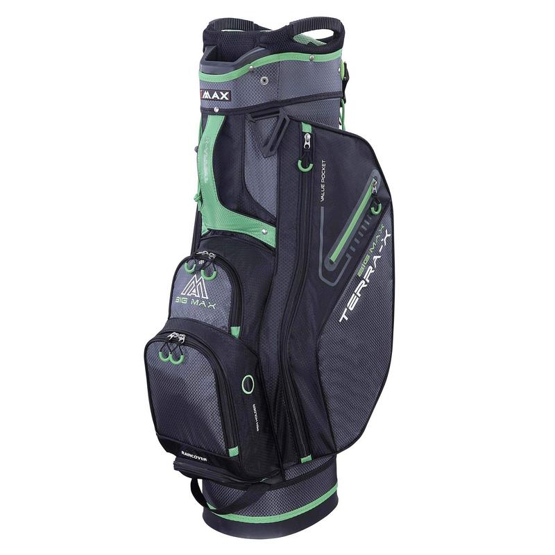 Big Max Terra X Golf Cart Bag - Charcoal/Black/Lime - main image