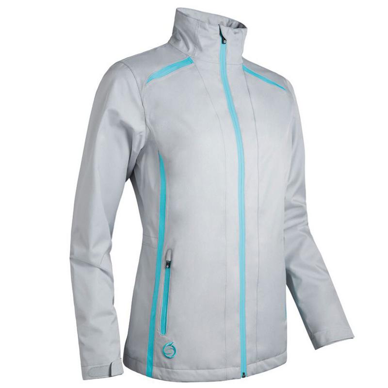 Sunderland Ladies Killy Waterproof Golf Jacket - Silver/Aqua - main image