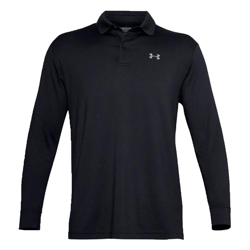 Under Armour Performance Long Sleeve Golf Polo - Black - main image