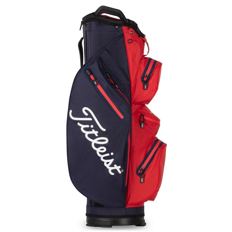 Titleist StaDry Waterproof 14 Way Golf Cart Bag - Navy/Red - main image