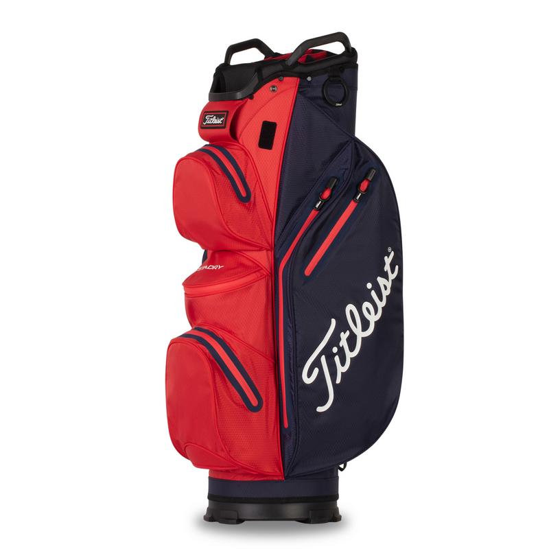 Titleist StaDry Waterproof 14 Way Golf Cart Bag - Navy/Red - main image