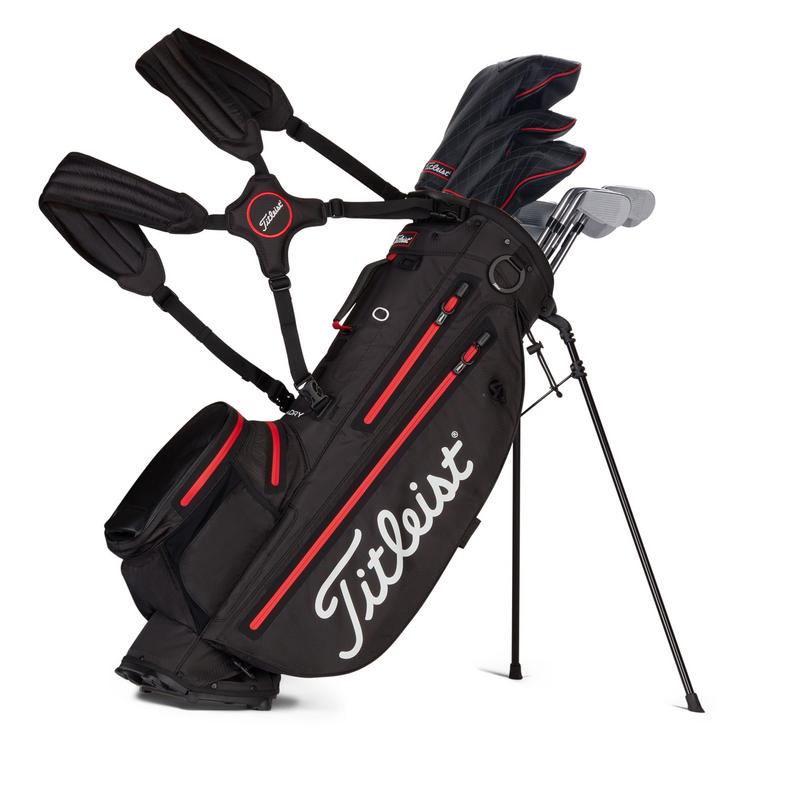 Titleist Players 4+ StaDry Golf Stand Bag - Black/Red - main image