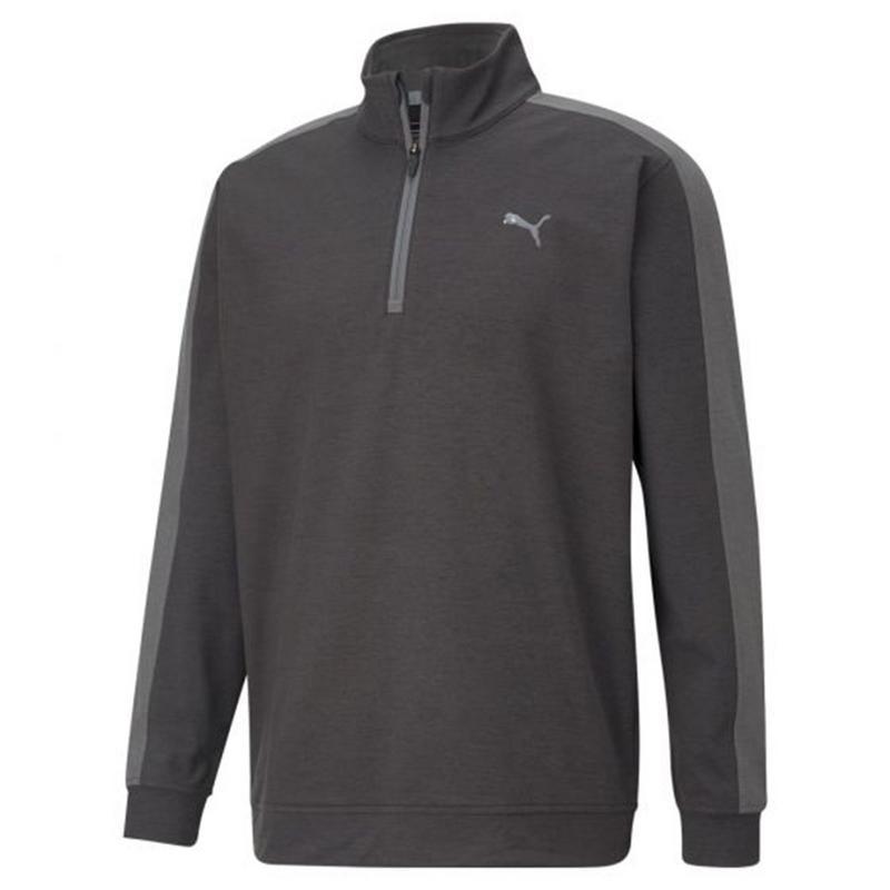 Puma Cloudspun T7 1/4 Zip Golf Jumper - Black  - main image