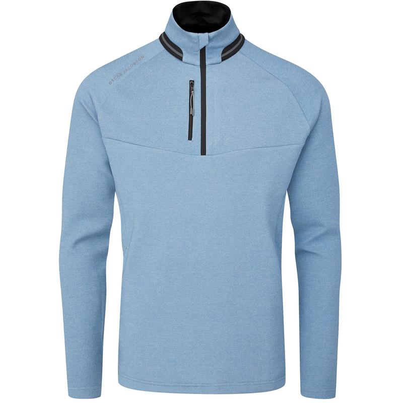 Oscar Jacobson Thomson Mid Layer Golf Jumper - Blue - main image