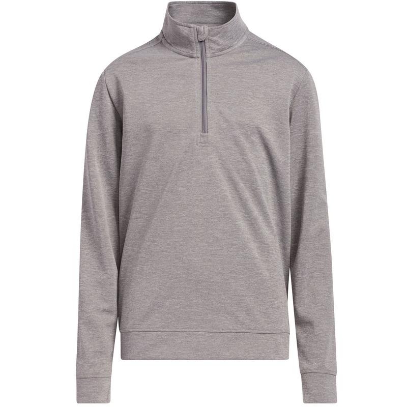 adidas Boys Quarter Zip Heather Golf Jacket - Grey - main image