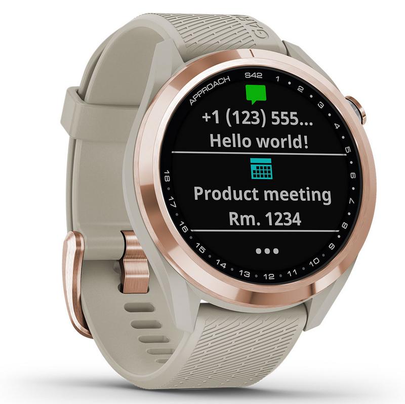 Garmin Approach S42 GPS Golf Watch - Rose Gold/Sand - main image