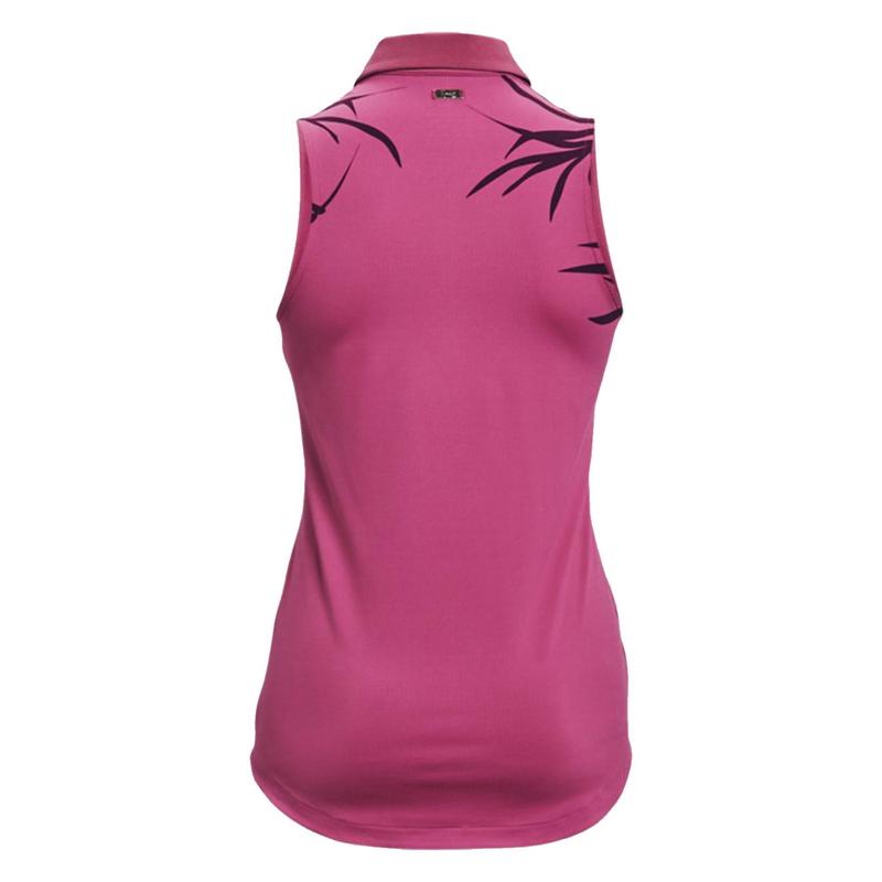 Under Armour Womens Iso-Chill Sleeveless Golf Polo - Pink - main image