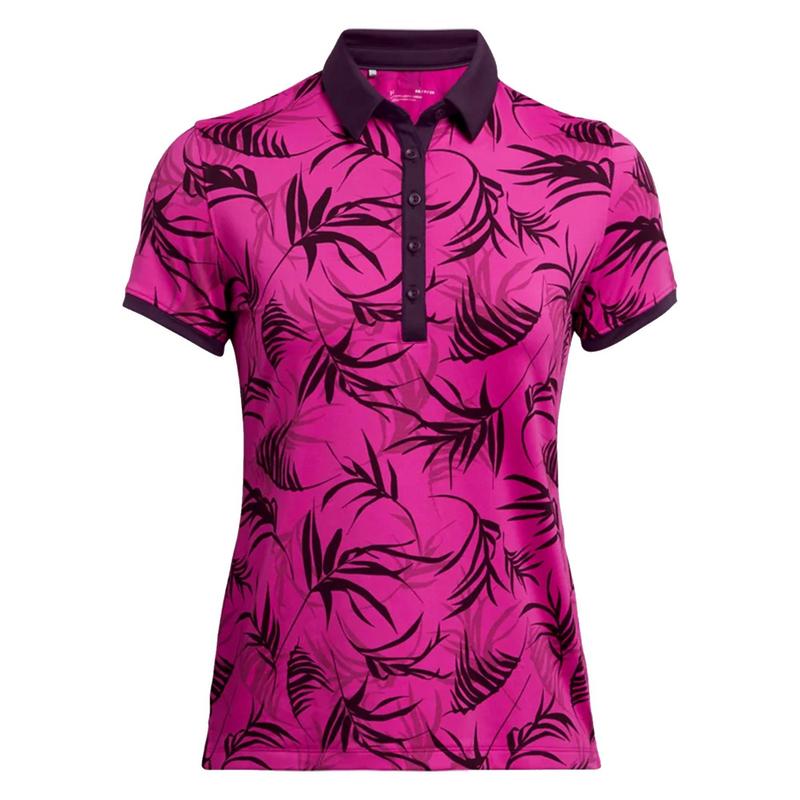 Under Armour Womens Zinger Golf Polo Shirt - Pink - main image