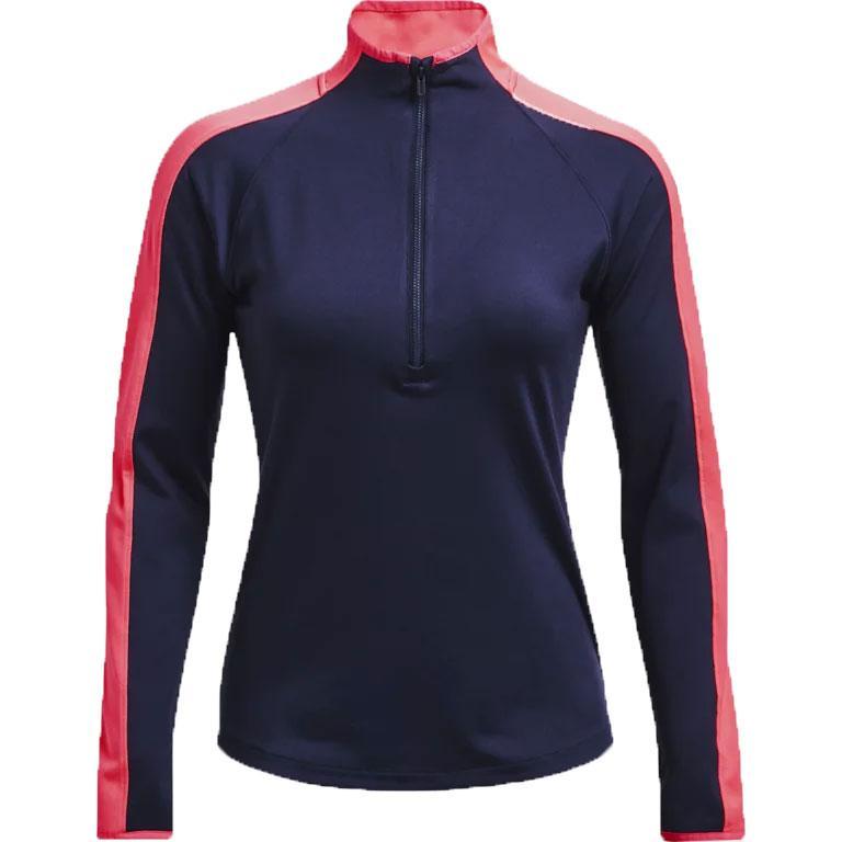 Under Armour Womens Storm Midlayer Zip Golf Top - Navy - main image