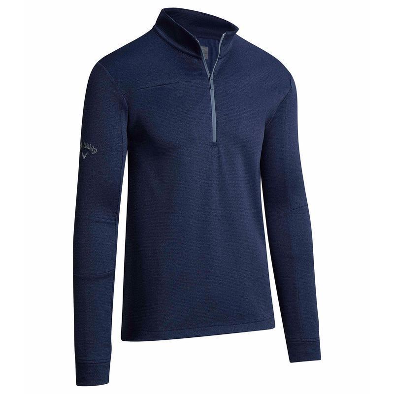 Callaway Waffle Zip Golf Sweater - Navy - main image