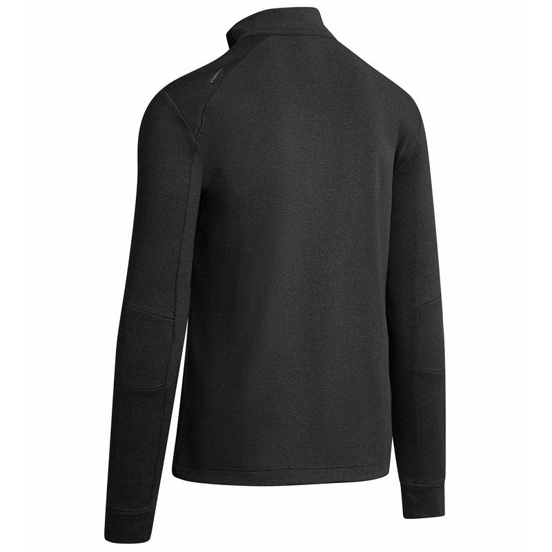 Callaway Waffle Zip Golf Sweater - Black - main image