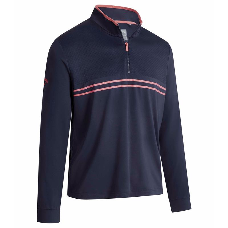 Callaway Long Sleeve Mixed Media Fleece Golf Top - main image