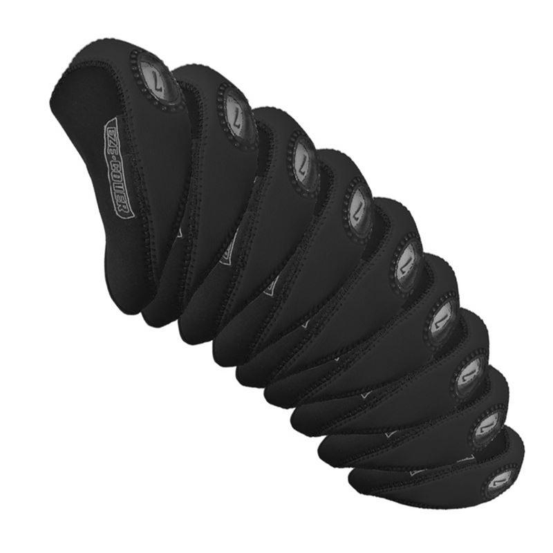 Longridge EzeCover Iron Golf Covers 10Pcs - 4-GW - Black - main image