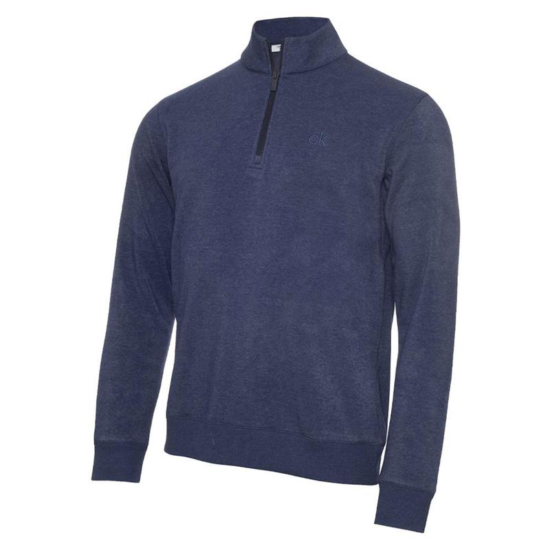 Calvin Klein Columbia Half Zip Golf Sweater - Denim - main image