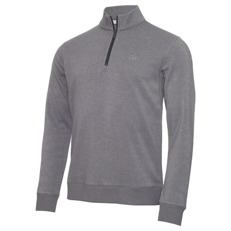 Calvin Klein Columbia Half Zip Golf Sweater - Silver - main image