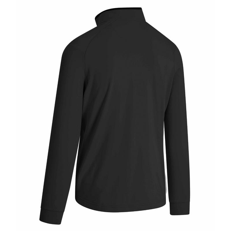 Callaway Long Sleeve Pieced Rain Golf Pullover - Black - main image