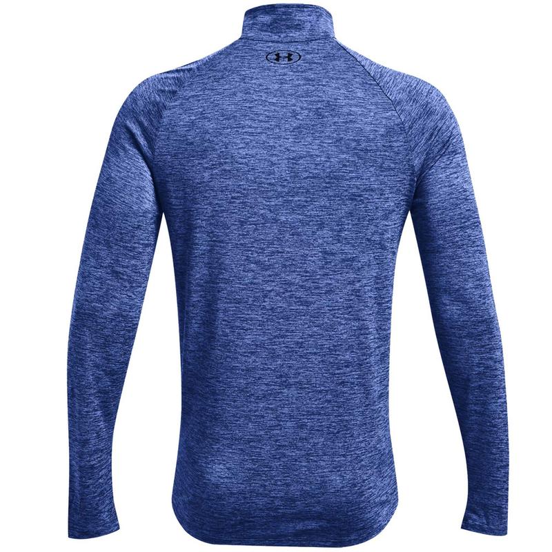 Under Armour Tech 2.0 Half Zip Long Sleeve Golf Top - Light Blue - main image