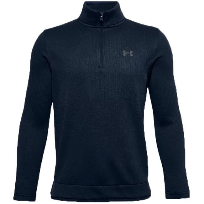 Under Armour Boys Sweaterfleece 1/2 Zip Golf Top - Navy - main image