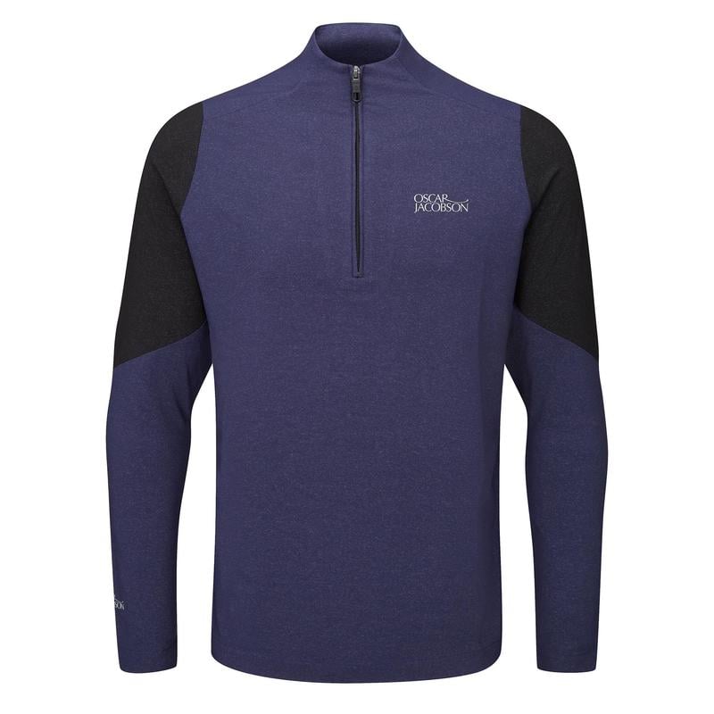 Oscar Jacobson Lodstock Tour Golf Sweater - Navy - main image