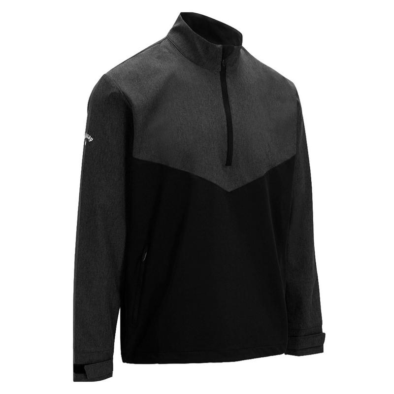 Callaway Heather 1/4 Zip Golf Windshirt - Black - main image