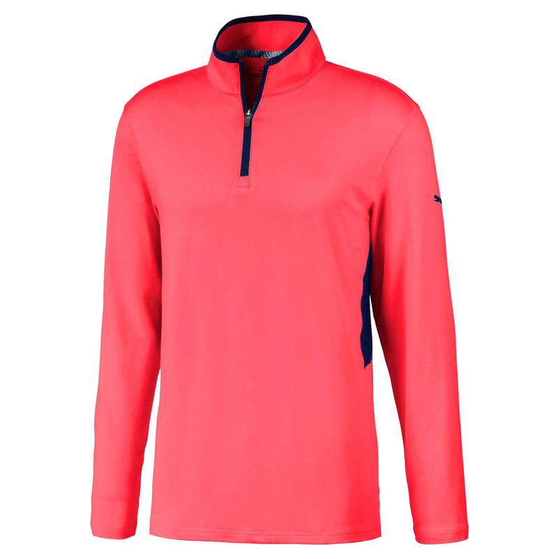 Puma Rotation 1/4 Zip Golf Jumper - Teaberry  - main image