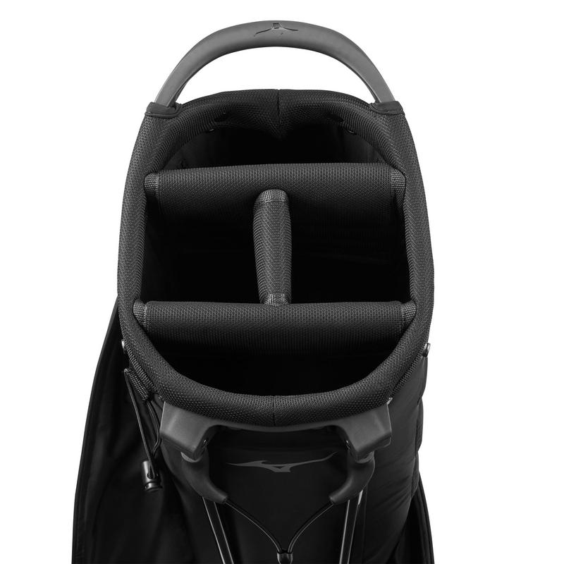 Mizuno BR-DR1 Waterproof Golf Stand Bag - Black/Silver - main image